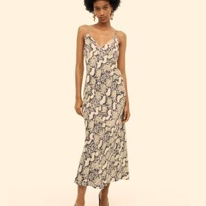 J.O.A Just One Answer Snakeskin Print Slip Dress